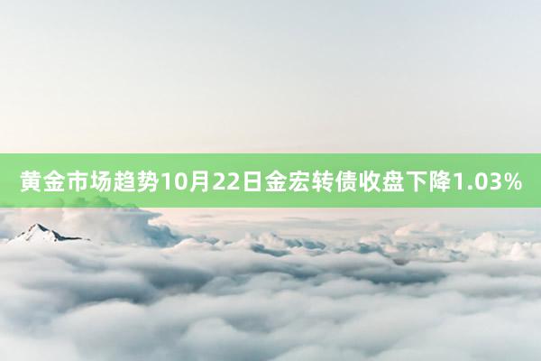 黄金市场趋势10月22日金宏转债收盘下降1.03%