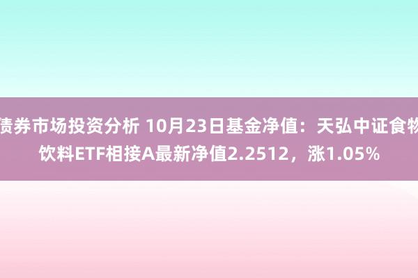 债券市场投资分析 10月23日基金净值：天弘中证食物饮料ETF相接A最新净值2.2512，涨1.05%