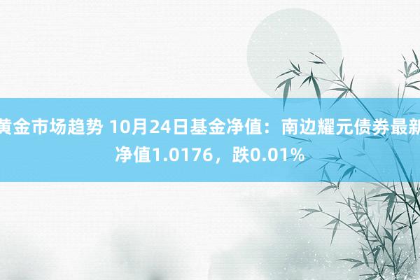 黄金市场趋势 10月24日基金净值：南边耀元债券最新净值1.0176，跌0.01%