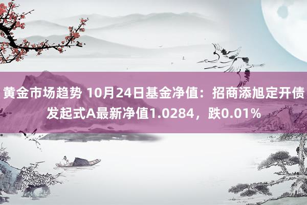 黄金市场趋势 10月24日基金净值：招商添旭定开债发起式A最新净值1.0284，跌0.01%