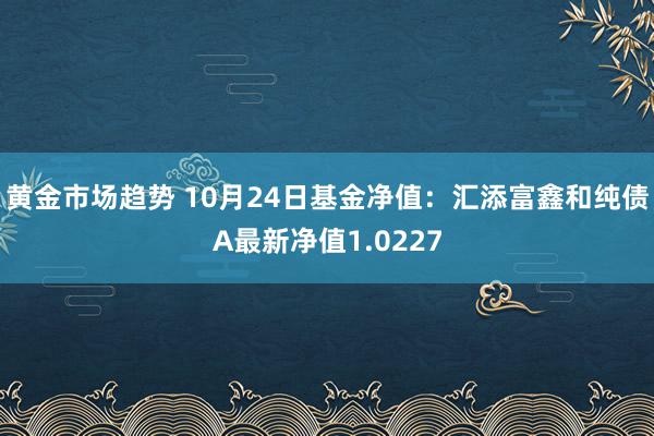 黄金市场趋势 10月24日基金净值：汇添富鑫和纯债A最新净值1.0227