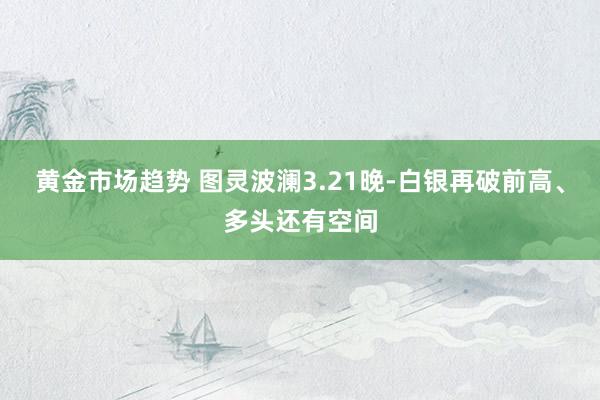 黄金市场趋势 图灵波澜3.21晚-白银再破前高、多头还有空间