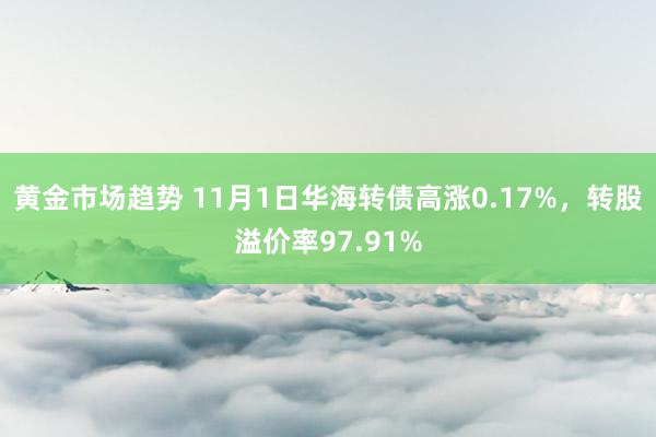 黄金市场趋势 11月1日华海转债高涨0.17%，转股溢价率97.91%