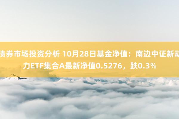 债券市场投资分析 10月28日基金净值：南边中证新动力ETF集合A最新净值0.5276，跌0.3%