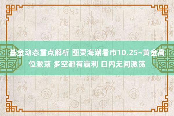 基金动态重点解析 图灵海潮看市10.25~黄金高位激荡 多空都有赢利 日内无间激荡