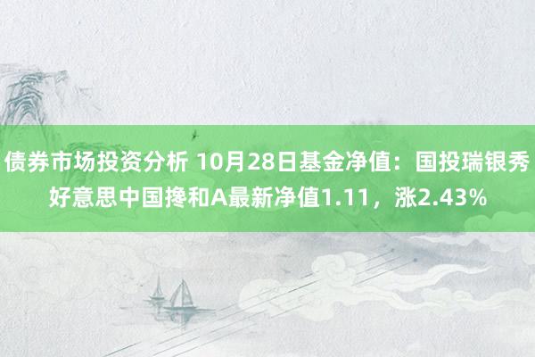 债券市场投资分析 10月28日基金净值：国投瑞银秀好意思中国搀和A最新净值1.11，涨2.43%