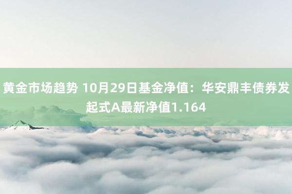 黄金市场趋势 10月29日基金净值：华安鼎丰债券发起式A最新净值1.164