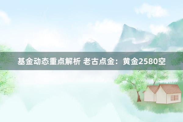 基金动态重点解析 老古点金：黄金2580空