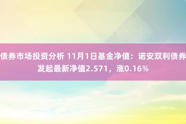 债券市场投资分析 11月1日基金净值：诺安双利债券发起最新净值2.571，涨0.16%