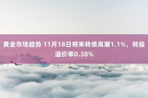 黄金市场趋势 11月18日将来转债高潮1.1%，转股溢价率0.38%