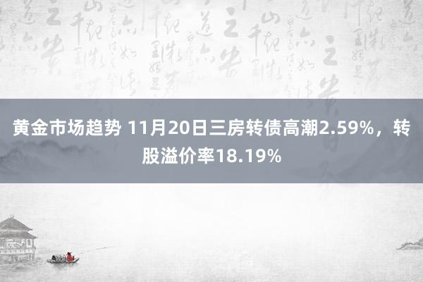 黄金市场趋势 11月20日三房转债高潮2.59%，转股溢价率18.19%