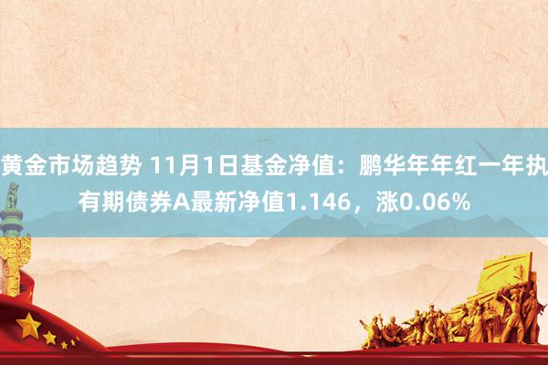 黄金市场趋势 11月1日基金净值：鹏华年年红一年执有期债券A最新净值1.146，涨0.06%