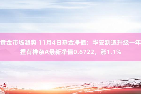 黄金市场趋势 11月4日基金净值：华安制造升级一年捏有搀杂A最新净值0.6722，涨1.1%