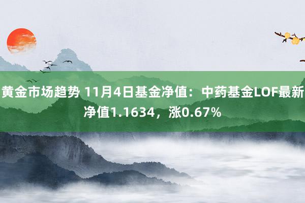 黄金市场趋势 11月4日基金净值：中药基金LOF最新净值1.1634，涨0.67%