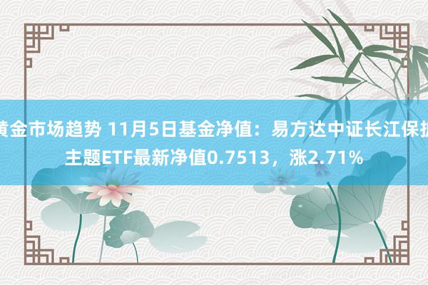 黄金市场趋势 11月5日基金净值：易方达中证长江保护主题ETF最新净值0.7513，涨2.71%