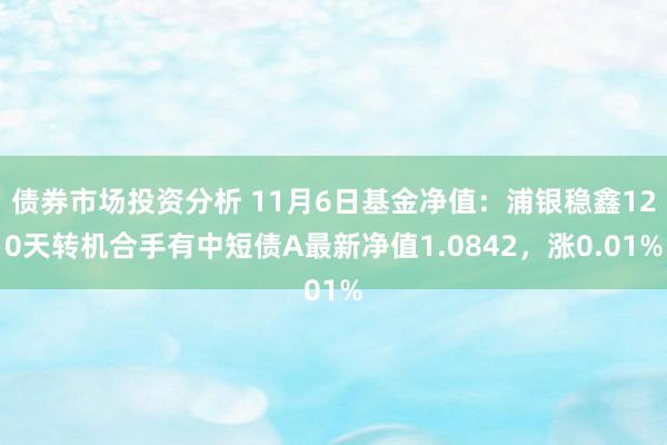 债券市场投资分析 11月6日基金净值：浦银稳鑫120天转机合手有中短债A最新净值1.0842，涨0.01%