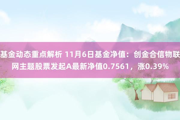 基金动态重点解析 11月6日基金净值：创金合信物联网主题股票发起A最新净值0.7561，涨0.39%