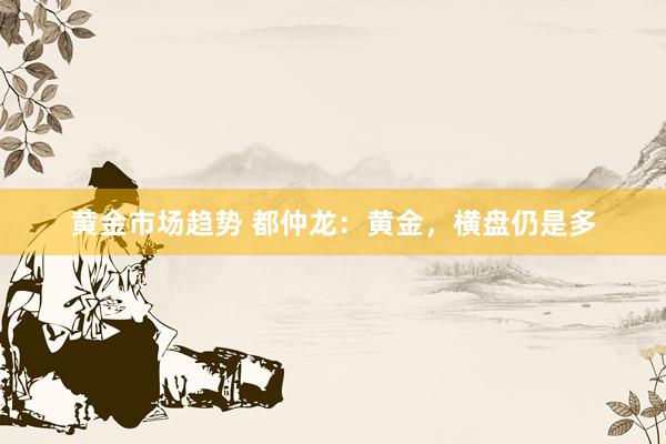 黄金市场趋势 都仲龙：黄金，横盘仍是多