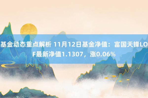 基金动态重点解析 11月12日基金净值：富国天锋LOF最新净值1.1307，涨0.06%