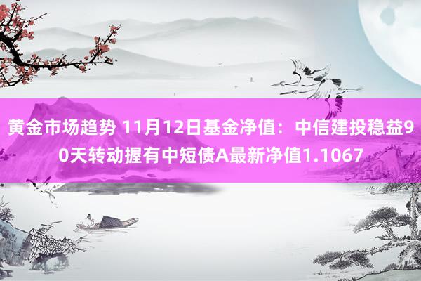 黄金市场趋势 11月12日基金净值：中信建投稳益90天转动握有中短债A最新净值1.1067