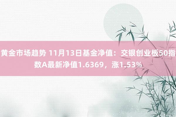 黄金市场趋势 11月13日基金净值：交银创业板50指数A最新净值1.6369，涨1.53%