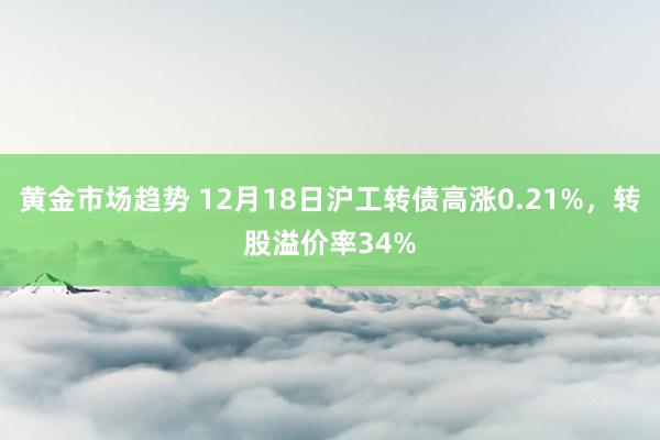 黄金市场趋势 12月18日沪工转债高涨0.21%，转股溢价率34%