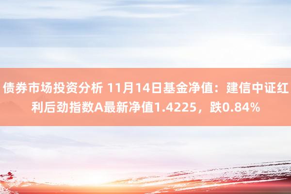 债券市场投资分析 11月14日基金净值：建信中证红利后劲指数A最新净值1.4225，跌0.84%