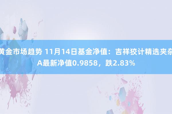 黄金市场趋势 11月14日基金净值：吉祥狡计精选夹杂A最新净值0.9858，跌2.83%