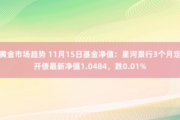 黄金市场趋势 11月15日基金净值：星河景行3个月定开债最新净值1.0484，跌0.01%