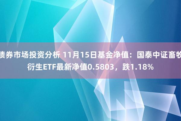 债券市场投资分析 11月15日基金净值：国泰中证畜牧衍生ETF最新净值0.5803，跌1.18%