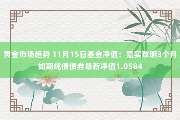 黄金市场趋势 11月15日基金净值：嘉实致明3个月如期纯债债券最新净值1.0584