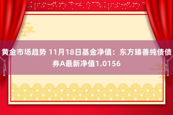 黄金市场趋势 11月18日基金净值：东方臻善纯债债券A最新净值1.0156