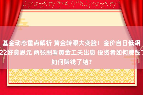 基金动态重点解析 黄金转眼大变脸！金价自日低飙升约22好意思元 两张图看黄金工夫出息 投资者如何赚钱了结？