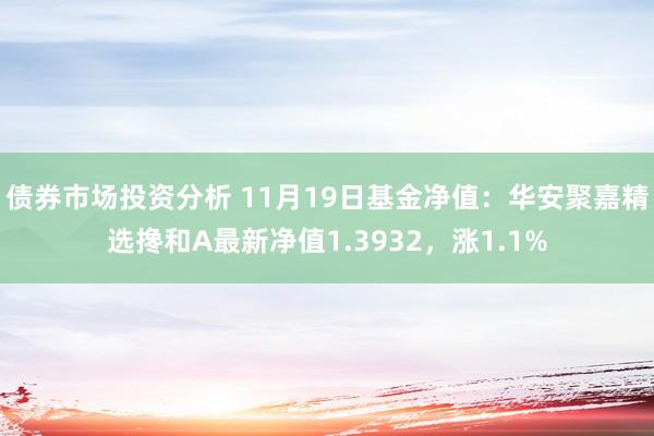 债券市场投资分析 11月19日基金净值：华安聚嘉精选搀和A最新净值1.3932，涨1.1%