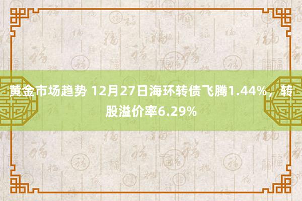 黄金市场趋势 12月27日海环转债飞腾1.44%，转股溢价率6.29%