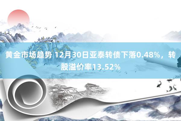 黄金市场趋势 12月30日亚泰转债下落0.48%，转股溢价率13.52%