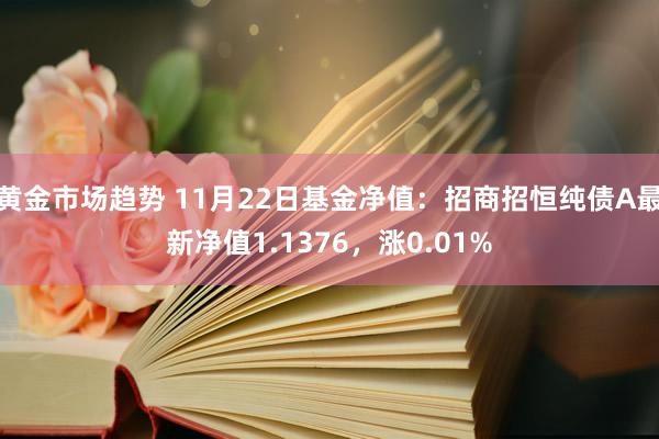 黄金市场趋势 11月22日基金净值：招商招恒纯债A最新净值1.1376，涨0.01%