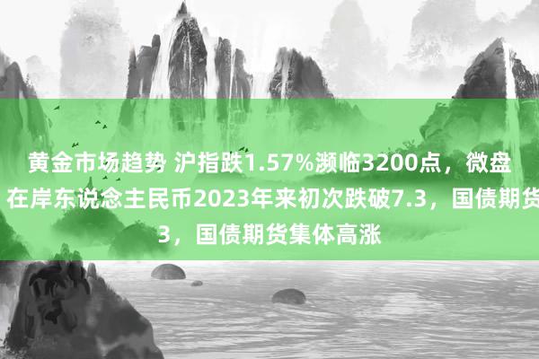 黄金市场趋势 沪指跌1.57%濒临3200点，微盘跌近5%，在岸东说念主民币2023年来初次跌破7.3，国债期货集体高涨