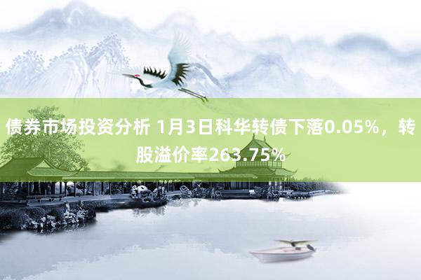 债券市场投资分析 1月3日科华转债下落0.05%，转股溢价率263.75%