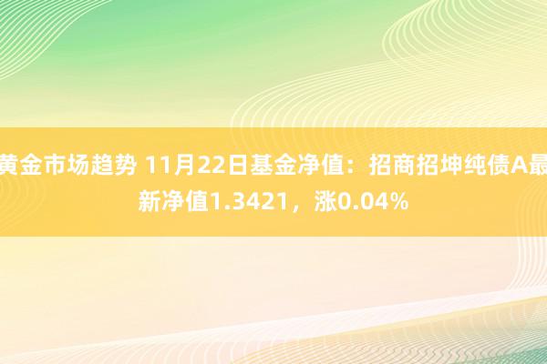 黄金市场趋势 11月22日基金净值：招商招坤纯债A最新净值1.3421，涨0.04%