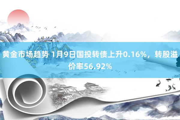 黄金市场趋势 1月9日国投转债上升0.16%，转股溢价率56.92%